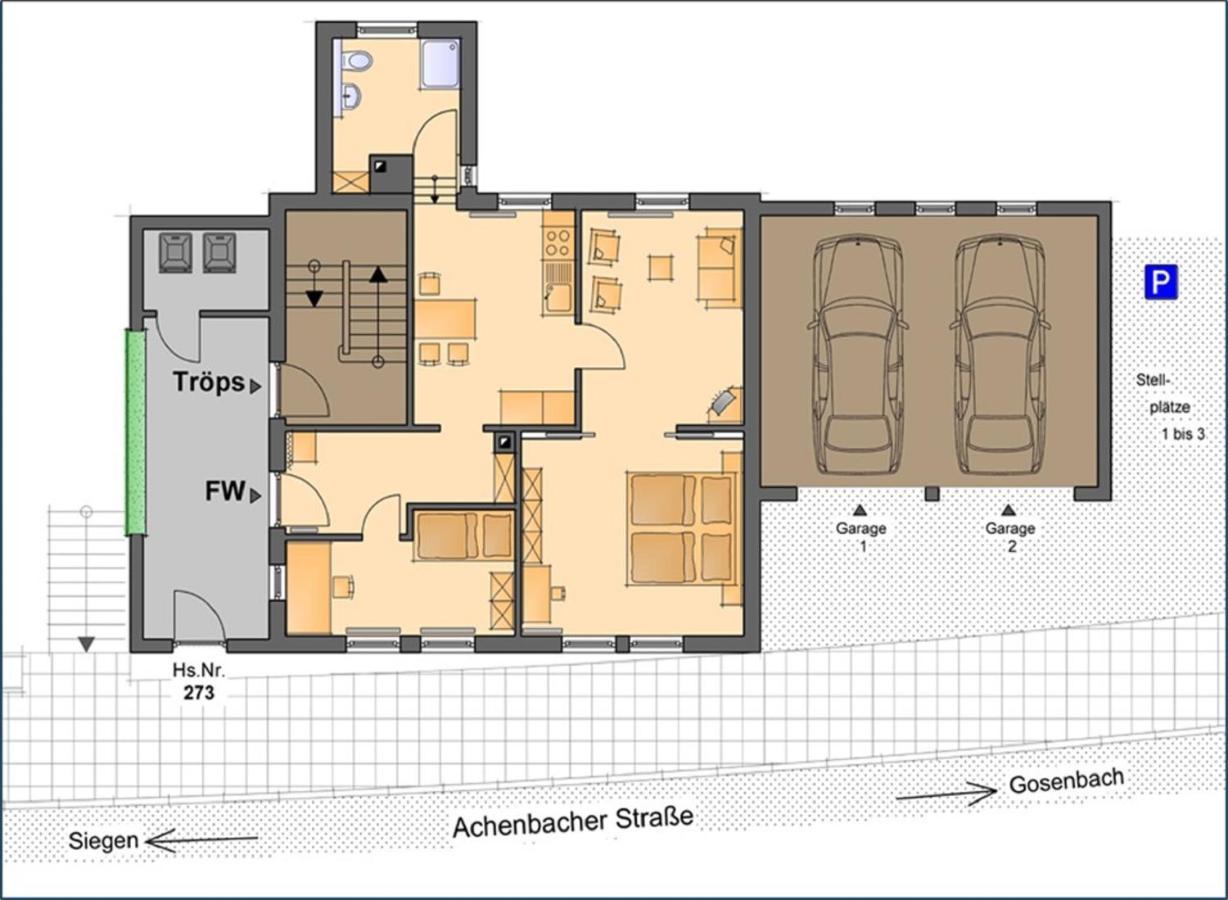 Ferienwohnung Ilse Und Eberhard Troeps 지겐 외부 사진